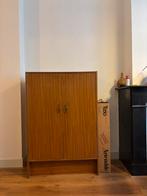 Vintage kast teak, Huis en Inrichting, Kasten | Roldeurkasten en Archiefkasten, Ophalen, Gebruikt, 100 tot 150 cm, Teakhout