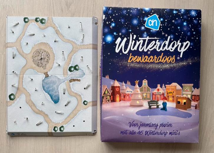 AH Kerstdorp | AH Winterdorp Bewaardoos | Alle 45 mini’s, Verzamelen, Supermarktacties, Albert Heijn, Ophalen of Verzenden