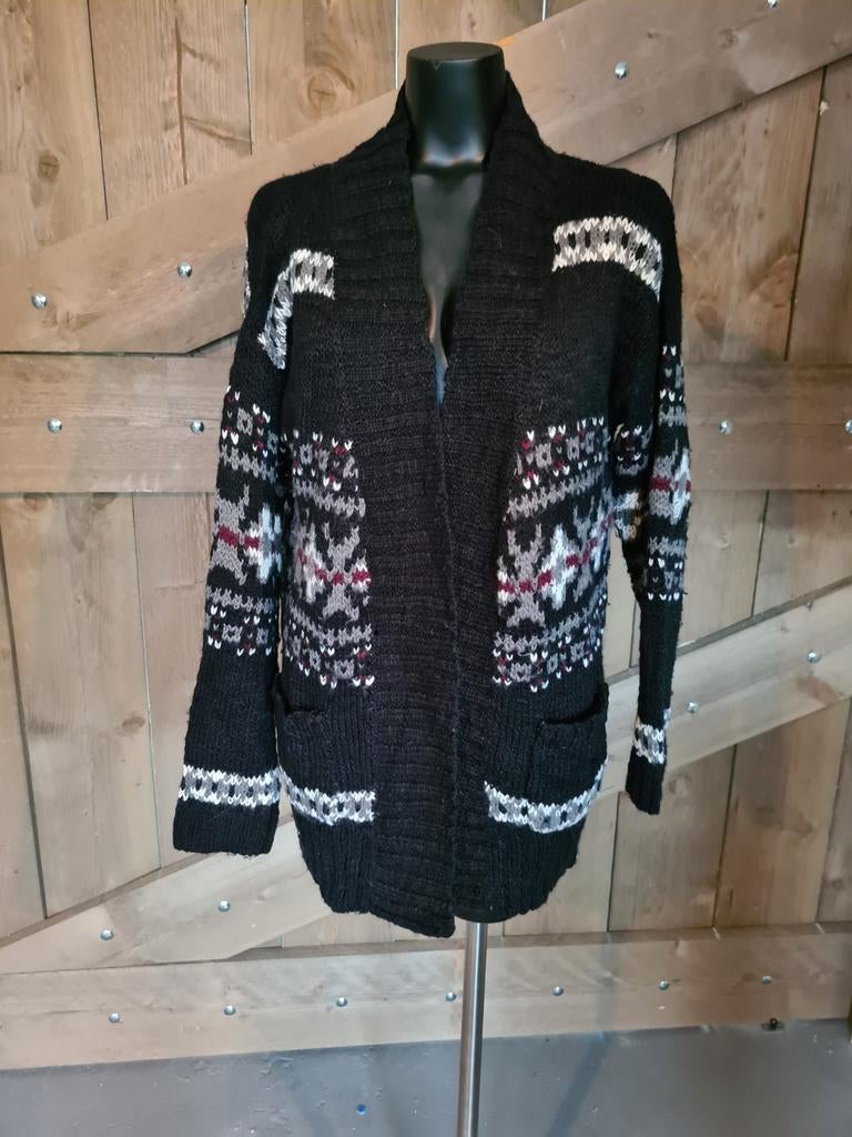 Leuk vintage vest mt 36, Kleding | Dames, H&M, Zwart, Ophalen of Verzenden, Zo goed als nieuw