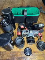 Canon spiegelreflexcamera FTb QL analoog + 4 lenzen, Audio, Tv en Foto, Fotocamera's Analoog, Ophalen, Gebruikt, Spiegelreflex