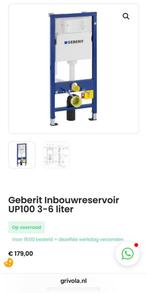 Geberit UP100 inbouwreservoir 3-6 liter, Doe-het-zelf en Verbouw, Sanitair, Ophalen, Nieuw, Toilet