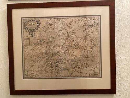 Antieke landkaart, Drenthe, 1634, Boeken, Atlassen en Landkaarten, Gelezen, Landkaart, Nederland, Voor 1800, Ophalen