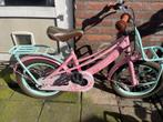 16" roze leuke meisjesfiets met hand en terugtraprem!, Gebruikt, 16 inch, Handrem, Ophalen