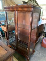 Antieke vitrinekast antiek, Huis en Inrichting, Kasten | Vitrinekasten, Met plank(en), Gebruikt, 50 tot 100 cm, Glas