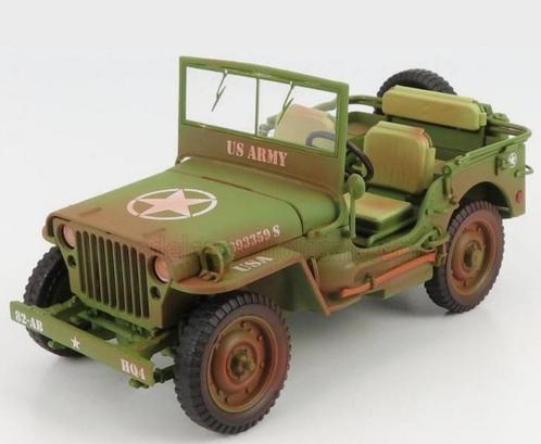 1:18 Willy’s Jeep 1944 US Army American Diorama, Hobby en Vrije tijd, Modelauto's | 1:18, Nieuw, Auto, Overige merken, Ophalen of Verzenden