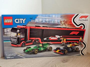 SINT-SALE: Lego City 60445 F1 Truck/RB20 & AMR24 F1 Cars. beschikbaar voor biedingen