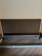 Stoffen hoofdbord bed, antraciet, Huis en Inrichting, Ophalen, Tweepersoons, Zo goed als nieuw, 200 cm