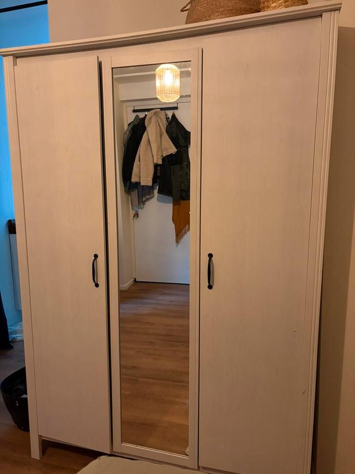 Ikea witte kledingkast, Huis en Inrichting, Kasten | Kledingkasten, Gebruikt, 150 tot 200 cm, 50 tot 100 cm, 50 tot 75 cm, Ophalen