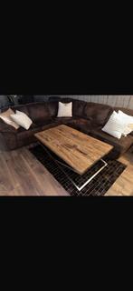 Bank ikea met Salontafel, Ophalen, 100 tot 150 cm, Zo goed als nieuw, Minder dan 50 cm