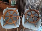 Antieke lampen houten scheepsroer nautische decoratie, Ophalen of Verzenden, Motorboot of Zeilboot