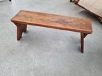 Oud Houten Bankje - 118x32x47 cm, Ophalen