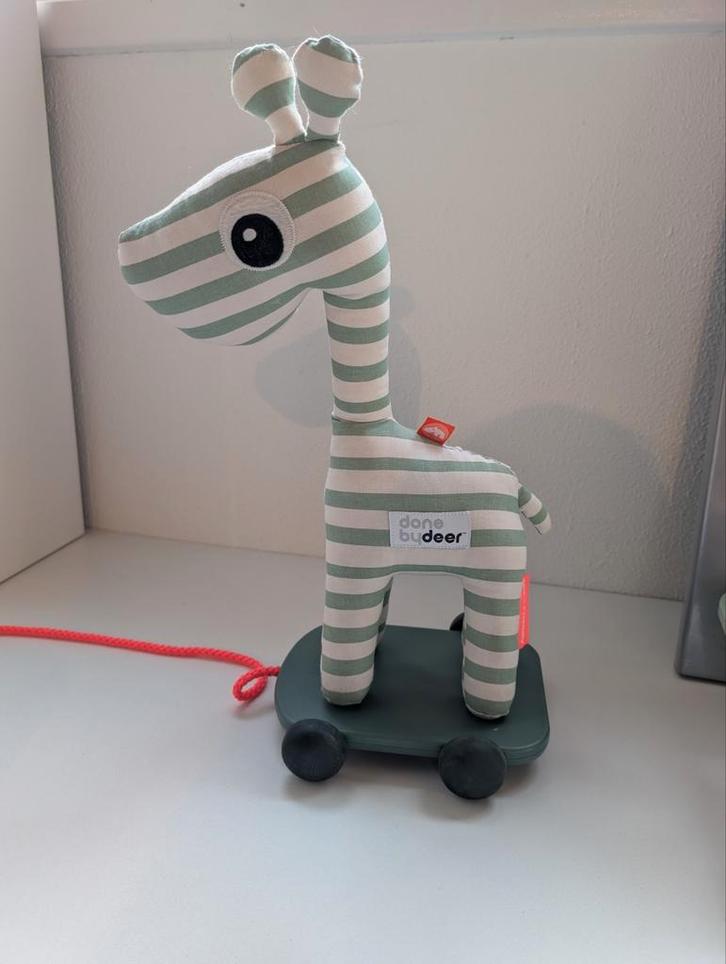 Done by Deer Trekdier - Giraffe, Kinderen en Baby's, Speelgoed | Buiten | Voertuigen en Loopfietsen, Zo goed als nieuw, Duwvoertuig
