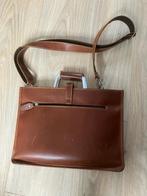Leren schoudertas 36 x 26 cm, Ophalen, Gebruikt, Bruin, Leer