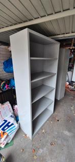 Open archief stelling kast 195x92, 42cm diep, metaal grijs, Ophalen, Gebruikt, 50 tot 100 cm, Metaal