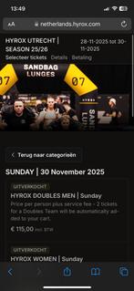 GEZOCHT Utrehcht HYROX Doubles men, Eén persoon