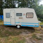 Caravelair Siver 395 bj 2001. Leeggewicht 600 kg/max 900 kg, Caravans en Kamperen, 60 kg, Bedrijf, Treinzit, Dwarsbed