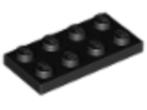 Lego Stenen 5x 2x4 Plaat Zwart 3020 (NIEUW), Ophalen of Verzenden, Nieuw, Losse stenen, Lego