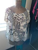 Enjoy Zwart/Witte Top XXL, Zwart, Maat 46/48 (XL) of groter, Enjoy, Ophalen of Verzenden