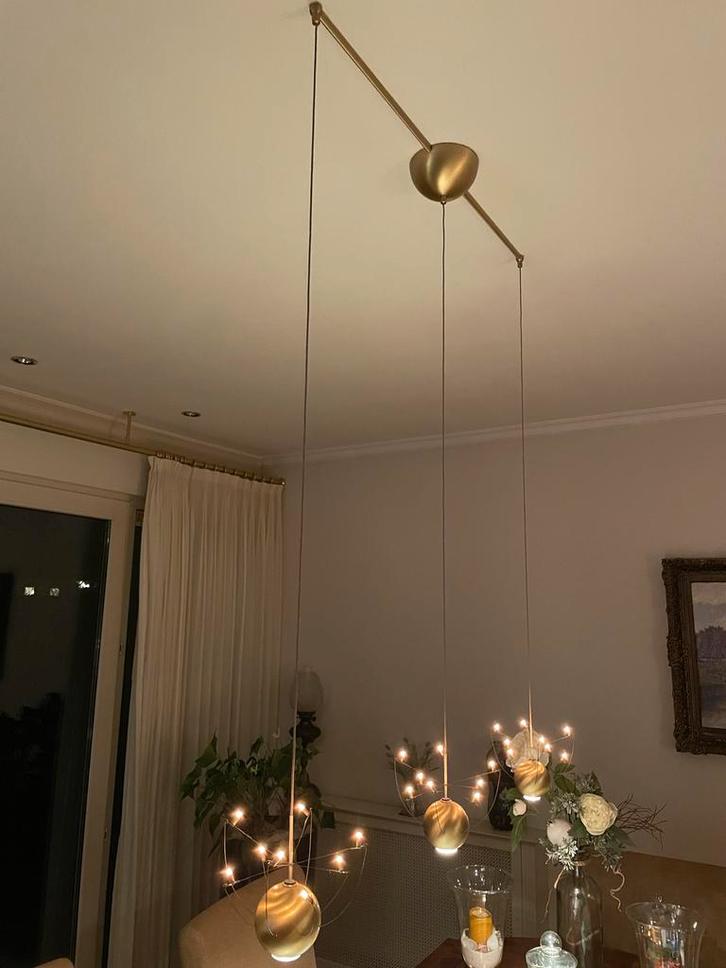 Orkje Hanglamp 3-Lichts - Stijlvolle Verlichting, Huis en Inrichting, Lampen | Hanglampen, Zo goed als nieuw, Minder dan 50 cm