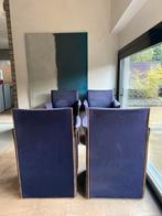 Cassina Mario Bellini model Break stoelen 4 stuks veloute bl, Blauw, Vier, Gebruikt, Strak, modern