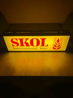Skol vintage dubbelzijdige lichtbak, Verzamelen, Merken en Reclamevoorwerpen, Ophalen, ., Lichtbak of (neon) lamp, Zo goed als nieuw