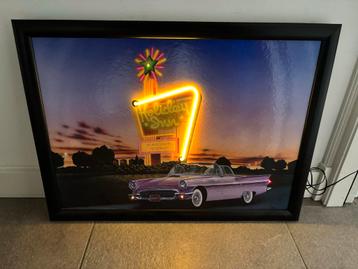 Verlicht Pubbord/Lesboek Café Mancave Bar 60x80cm beschikbaar voor biedingen