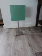 Schemerlamp H 62 cm rvs voet vierkant - ook kap - groen, Huis en Inrichting, Lampen | Tafellampen, Ophalen of Verzenden, Nieuw