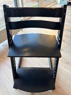 Stokke Tripp Trapp kinderstoel zwart, Ophalen, Gebruikt, Meegroeistoel