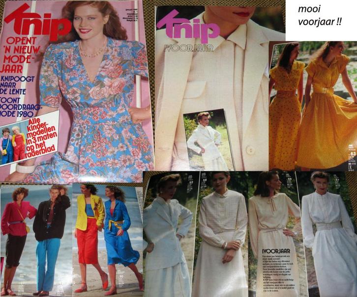 Knip januari 1980 EN Marion juli 1980 mooie retro mode patr., Hobby en Vrije tijd, Kledingpatronen, Zo goed als nieuw, Overige typen