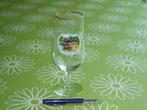 Vintage glas Giethoorn met goudkleurige rand, Ophalen of Verzenden, Zo goed als nieuw