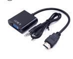 HDMI naar VGA converter adapter + audio kabel, Ophalen of Verzenden, Nieuw