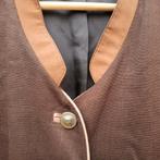 Distler maat XXL janker blazer jas Oktoberfest linnen bruin, Ophalen of Verzenden, Gedragen, Overige maten