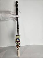 Antieke Houten en Porseleinen Pijp - Ruiter tafereel, Ophalen of Verzenden