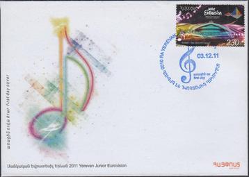 Armenië -MZ- 2011 - FDC - Junior Eurovisie Songfestival beschikbaar voor biedingen