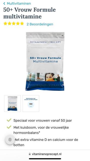 Vitamine op recept 50 + vrouw