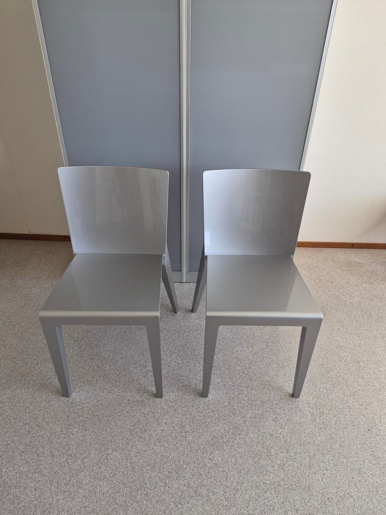 Alpha chair 2x Hannes Wettstein voor Molteni - 2001, Ophalen, Gebruikt, Twee, Metaal