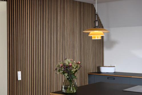 BIGSALE! Moderne licht eiken wandpanelen te koop!, Huis en Inrichting, Stoffering | Behang, Zwart, Beige, Bruin, 75 m² of meer