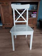 Witte Ikea Ingolf stoel, Huis en Inrichting, Stoelen, Ophalen, Wit, Scandinavisch, Zo goed als nieuw