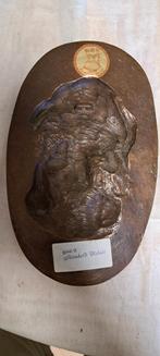 Vintage bronzen reliëf van Horst Dalbeck, Ophalen of Verzenden, Brons