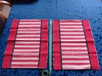 6 ribbel placemats rood/zwart Mix&Match, Ophalen of Verzenden, Rood, Placemat