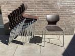 10 vintage stoelen Flötotto, Gebruikt, Bruin, Vintage, Ophalen of Verzenden