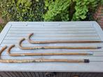 4 x Vintage wandelstokken met sterke voet, Ophalen of Verzenden, Gebruikt