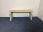 3x Bureau Voortman, beuken blad, grijs onderstel 180 x 80 cm, Ophalen, In hoogte verstelbaar, Gebruikt, Bureau