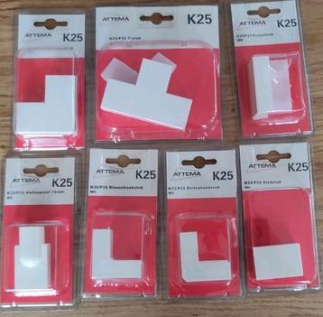 Te koop Attema kabelgootjes en K25 koppelstukken  beschikbaar voor biedingen