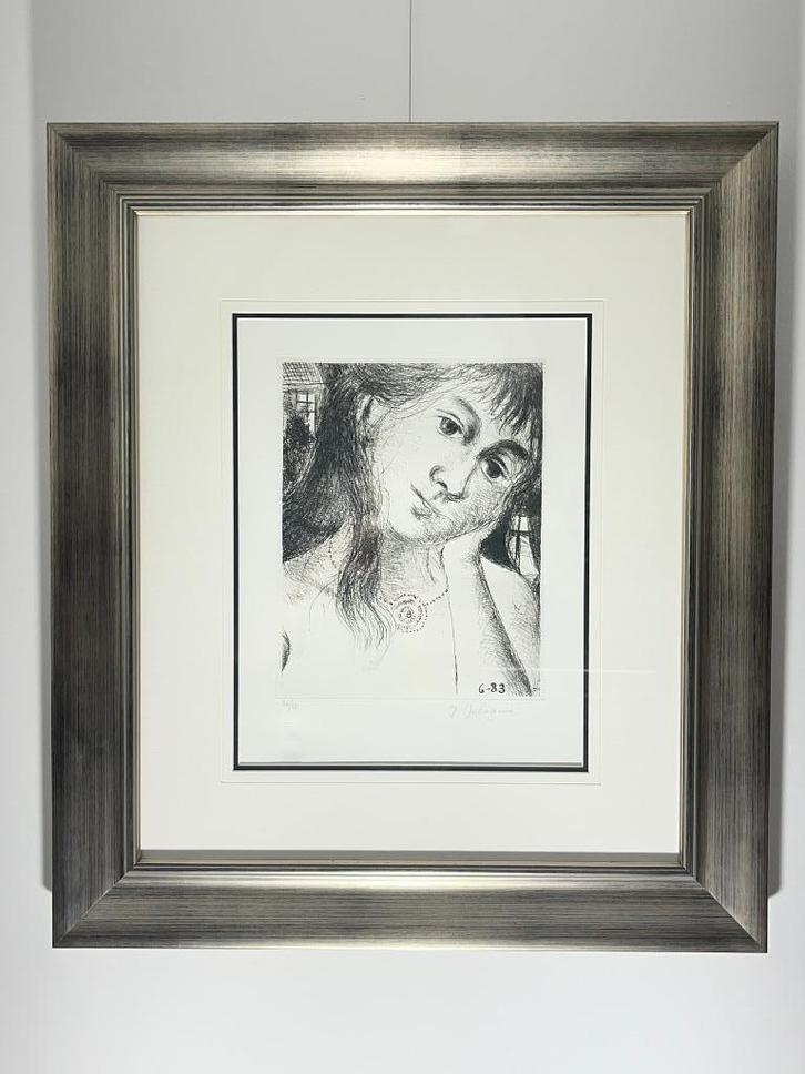 PAUL DELVAUX - MELANCOLIE - ETS - 1983, Antiek en Kunst, Kunst | Etsen en Gravures, Ophalen of Verzenden