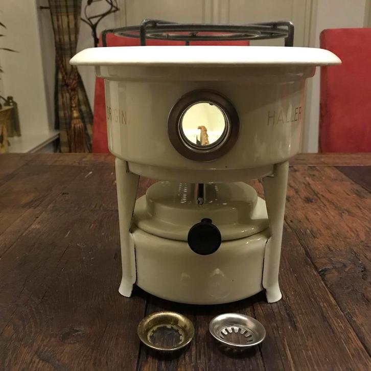 Zeldzaam gaaf petroleumstel - Haller Original, Antiek en Kunst, Antiek | Keukenbenodigdheden, Ophalen of Verzenden
