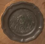 Tinnen bord met jachttafereel, Antiek en Kunst, Ophalen of Verzenden