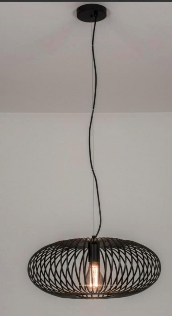 2x rietveld hanglamp zwart, Huis en Inrichting, Lampen | Hanglampen, Zo goed als nieuw, Minder dan 50 cm, Metaal, Ophalen