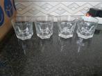 4 wiskey/borrel glazen, Ophalen, Zo goed als nieuw, Borrel- of Shotglas