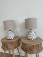 Set of 2 ceramic table lamps / keramische tafellampen, Ophalen, Zo goed als nieuw, Rond